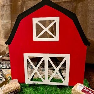 Hand painted wood barn